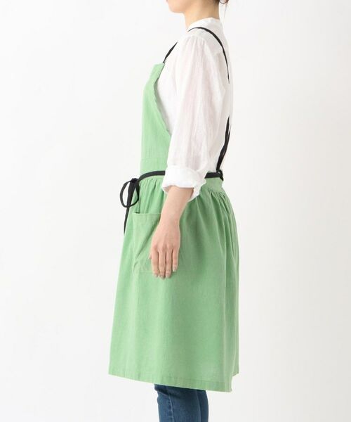 212 KITCHEN STORE / トゥーワントゥーキッチン ストア インテリア・生活雑貨・ホビー・ステーショナリー | AP綿麻ギャザーエプロン　ミディGR | 詳細2