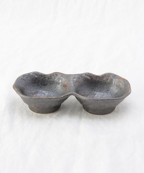 212 KITCHEN STORE / トゥーワントゥーキッチン ストア 食器 | 饗の器 2つ仕切り皿 深 BK | 詳細1