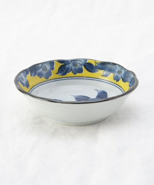 212 KITCHEN STORE / トゥーワントゥーキッチン ストア 食器 | 黄彩(椿) 4.5寸 小鉢 | 詳細1