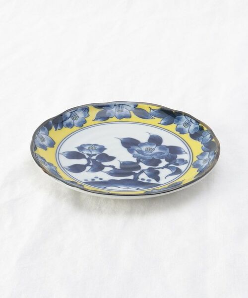 212 KITCHEN STORE / トゥーワントゥーキッチン ストア 食器 | 黄彩(椿) 5.0寸 皿 | 詳細1