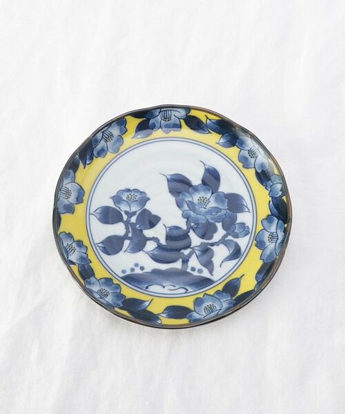 212 KITCHEN STORE / トゥーワントゥーキッチン ストア 食器 | 黄彩(椿) 5.0寸 皿 | 詳細3