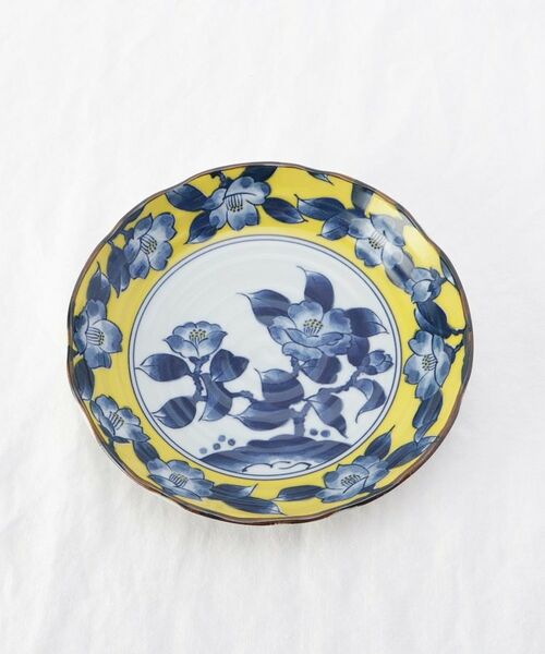 212 KITCHEN STORE / トゥーワントゥーキッチン ストア 食器 | 黄彩(椿) 7.0寸 深皿 | 詳細3