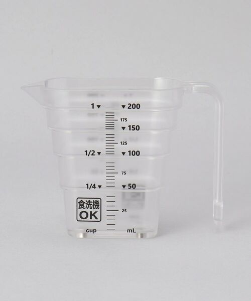 212 KITCHEN STORE / トゥーワントゥーキッチン ストア キッチンツール | マグネット段々計量カップ 200ml WH 山崎実業 ＜tower タワー＞ | 詳細1