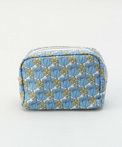 212 KITCHEN STORE / トゥーワントゥーキッチン ストア ポーチ | スクエアティッシュポーチ チューダーチューリップ BL ＜フローレット・ロンドン＞ | 詳細1