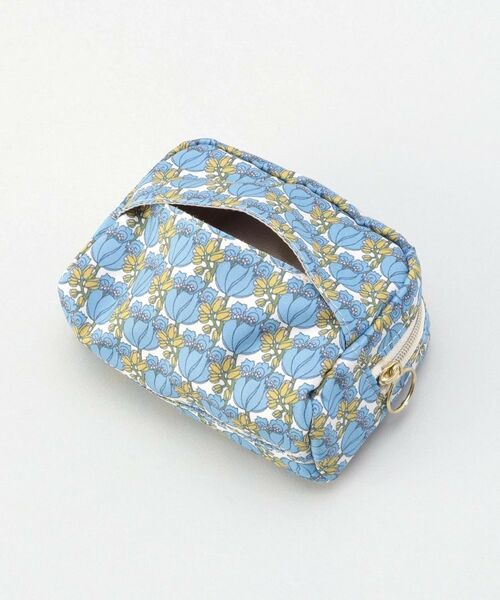 212 KITCHEN STORE / トゥーワントゥーキッチン ストア ポーチ | スクエアティッシュポーチ チューダーチューリップ BL ＜フローレット・ロンドン＞ | 詳細5