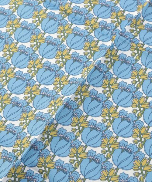 212 KITCHEN STORE / トゥーワントゥーキッチン ストア ハンカチ | クロス チューダーチューリップ BL ＜フローレット・ロンドン＞ | 詳細3