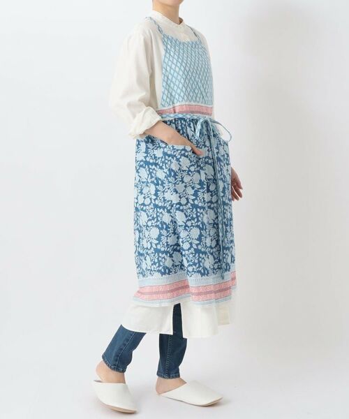 212 KITCHEN STORE / トゥーワントゥーキッチン ストア インテリア・生活雑貨・ホビー・ステーショナリー | コットンギャザー フルル エプロン BL/PK | 詳細10