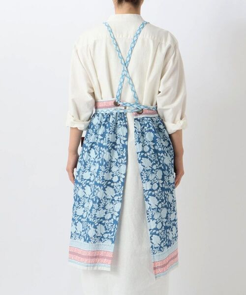 212 KITCHEN STORE / トゥーワントゥーキッチン ストア インテリア・生活雑貨・ホビー・ステーショナリー | コットンギャザー フルル エプロン BL/PK | 詳細3