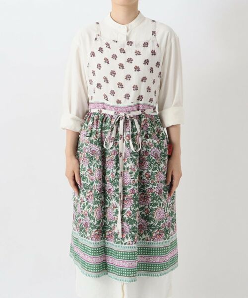 212 KITCHEN STORE / トゥーワントゥーキッチン ストア インテリア・生活雑貨・ホビー・ステーショナリー | コットンギャザー フルル エプロン GR | 詳細1