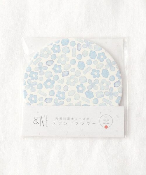 212 KITCHEN STORE / トゥーワントゥーキッチン ストア インテリア・生活雑貨・ホビー・ステーショナリー | 陶器珪藻土コースター ステンドフラワー BL | 詳細5