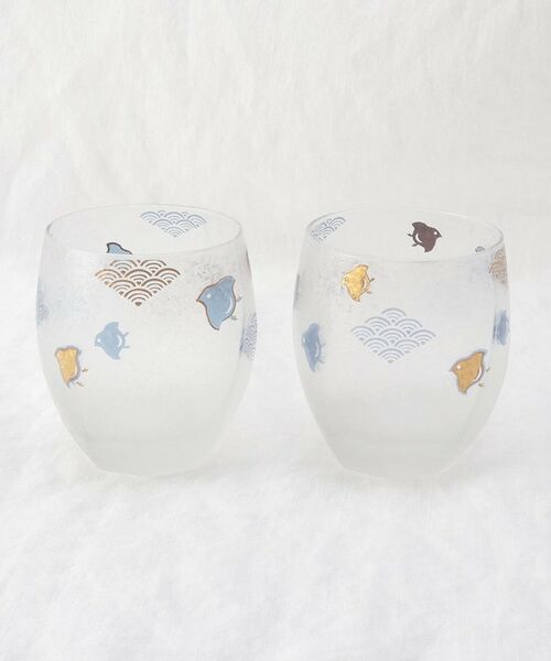 212 KITCHEN STORE / トゥーワントゥーキッチン ストア グラス・マグカップ | プレミアム波千鳥オールドペアセット | 詳細1