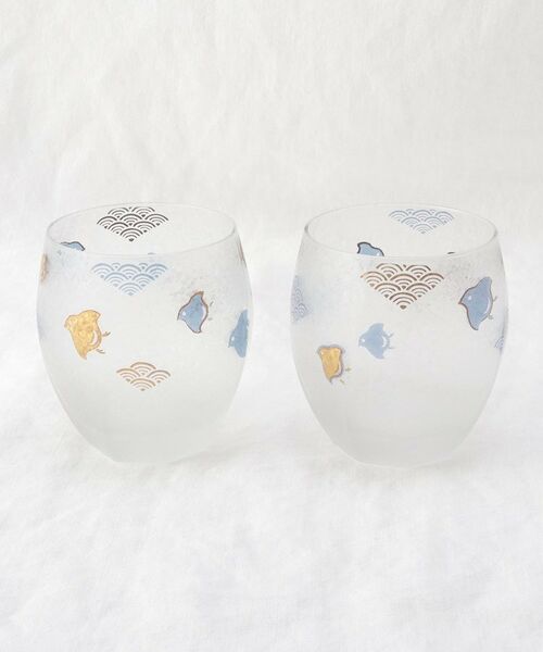 212 KITCHEN STORE / トゥーワントゥーキッチン ストア グラス・マグカップ | プレミアム波千鳥オールドペアセット | 詳細2