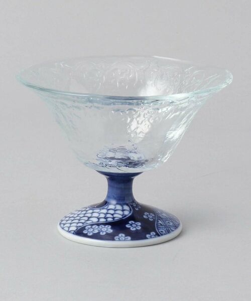 212 KITCHEN STORE / トゥーワントゥーキッチン ストア 食器 | 祥瑞小紋　高台ガラスデザート鉢 | 詳細1