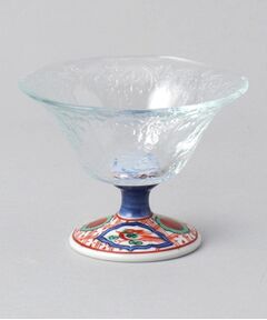 212 KITCHEN STORE / トゥーワントゥーキッチン ストア 食器 | 赤絵丸紋　高台ガラスデザート鉢