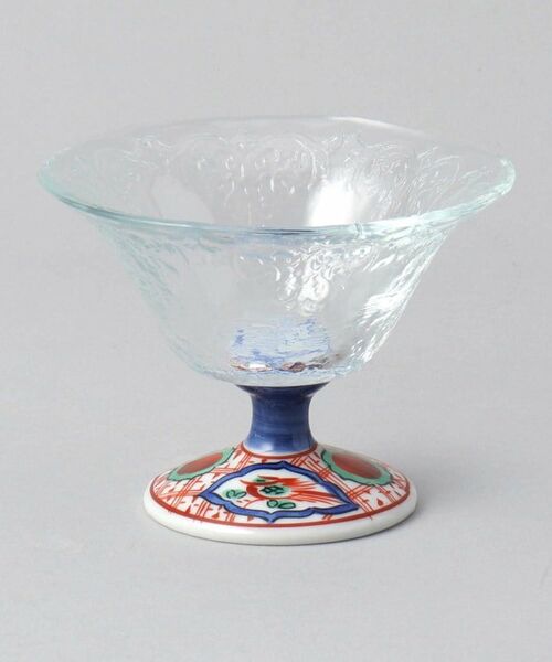 212 KITCHEN STORE / トゥーワントゥーキッチン ストア 食器 | 赤絵丸紋　高台ガラスデザート鉢 | 詳細1