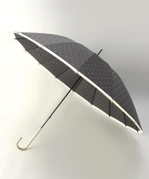 212 KITCHEN STORE / トゥーワントゥーキッチン ストア 傘 | Wpc. 16本骨ピンドット BK 長傘 | 詳細1