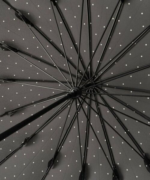 212 KITCHEN STORE / トゥーワントゥーキッチン ストア 傘 | Wpc. 16本骨ピンドット BK 長傘 | 詳細3