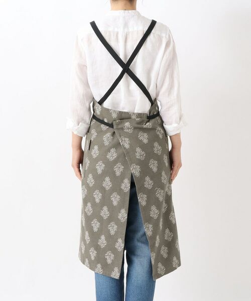 212 KITCHEN STORE / トゥーワントゥーキッチン ストア インテリア・生活雑貨・ホビー・ステーショナリー | フラワージャガードエプロン GY | 詳細3