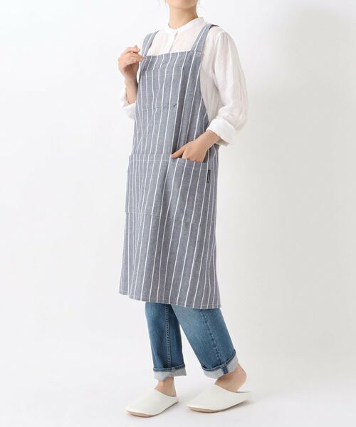212 KITCHEN STORE / トゥーワントゥーキッチン ストア インテリア・生活雑貨・ホビー・ステーショナリー | ヘリンボーンストライプエプロン NV | 詳細10