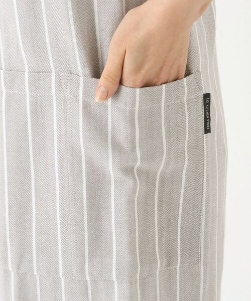 212 KITCHEN STORE / トゥーワントゥーキッチン ストア インテリア・生活雑貨・ホビー・ステーショナリー | ヘリンボーンストライプエプロン GY | 詳細6