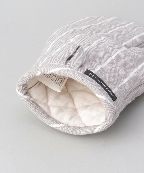 212 KITCHEN STORE / トゥーワントゥーキッチン ストア インテリア・生活雑貨・ホビー・ステーショナリー | ヘリンボーンストライプミトン GY | 詳細3