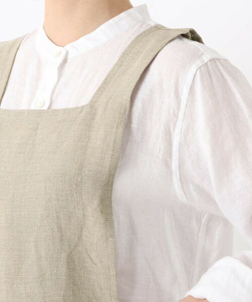 212 KITCHEN STORE / トゥーワントゥーキッチン ストア インテリア・生活雑貨・ホビー・ステーショナリー | リネンショルダーワンピエプロン キナリ | 詳細5