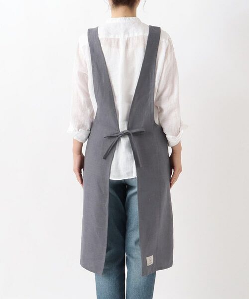 212 KITCHEN STORE / トゥーワントゥーキッチン ストア インテリア・生活雑貨・ホビー・ステーショナリー | リネンショルダーワンピエプロン グレー | 詳細3