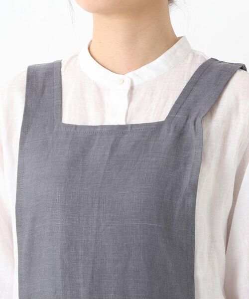 212 KITCHEN STORE / トゥーワントゥーキッチン ストア インテリア・生活雑貨・ホビー・ステーショナリー | リネンショルダーワンピエプロン グレー | 詳細4