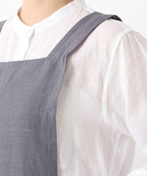212 KITCHEN STORE / トゥーワントゥーキッチン ストア インテリア・生活雑貨・ホビー・ステーショナリー | リネンショルダーワンピエプロン グレー | 詳細5