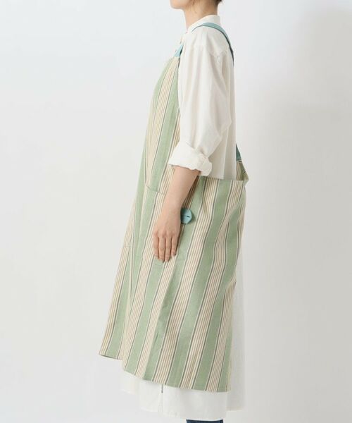 212 KITCHEN STORE / トゥーワントゥーキッチン ストア インテリア・生活雑貨・ホビー・ステーショナリー | ヘリンボーンストライプ エプロン GR | 詳細2