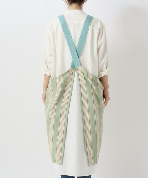 212 KITCHEN STORE / トゥーワントゥーキッチン ストア インテリア・生活雑貨・ホビー・ステーショナリー | ヘリンボーンストライプ エプロン GR | 詳細3