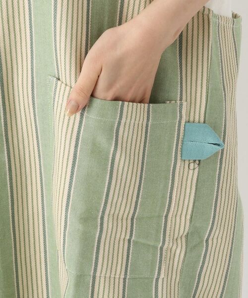 212 KITCHEN STORE / トゥーワントゥーキッチン ストア インテリア・生活雑貨・ホビー・ステーショナリー | ヘリンボーンストライプ エプロン GR | 詳細6