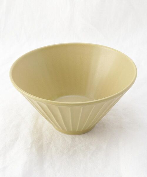 212 KITCHEN STORE / トゥーワントゥーキッチン ストア 食器 | しのぎ反りどんぶり L 黄瀬戸 | 詳細1