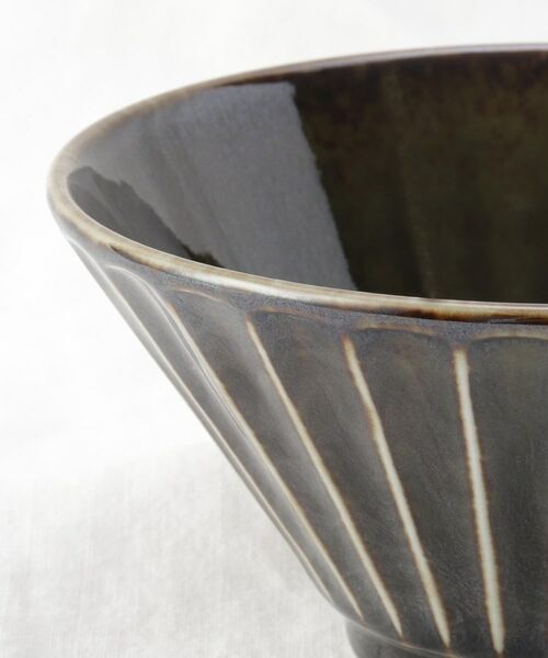 212 KITCHEN STORE / トゥーワントゥーキッチン ストア 食器 | しのぎ反りどんぶり S 織部 | 詳細5