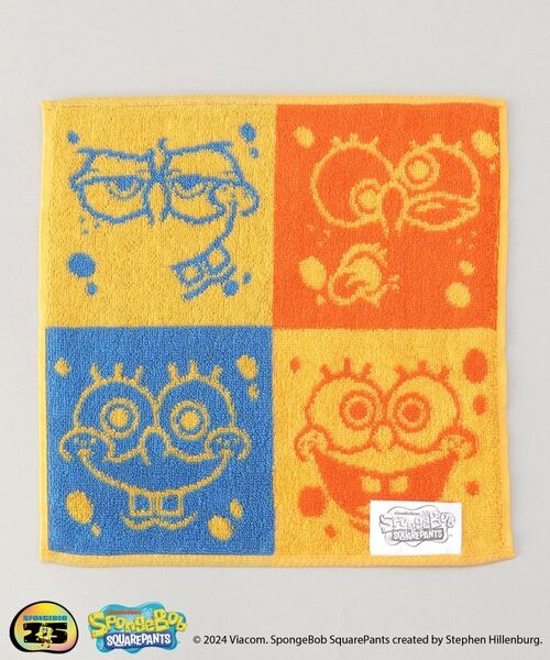 212 KITCHEN STORE / トゥーワントゥーキッチン ストア その他 | ミニタオル ブロックフェイス 25×25cm ＜SPONGE BOB スポンジ・ボブ＞ | 詳細2