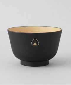 212 KITCHEN STORE / トゥーワントゥーキッチン ストア 食器 | ぎゅっとおにぎりさん 抗菌汁椀 のり 黒