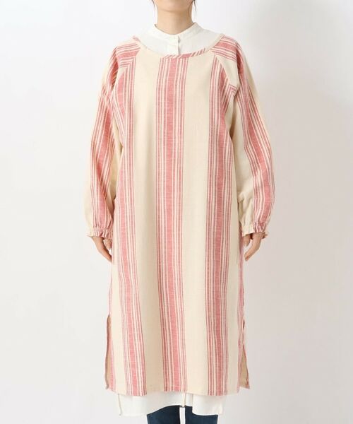 212 KITCHEN STORE / トゥーワントゥーキッチン ストア インテリア・生活雑貨・ホビー・ステーショナリー | スラブストライプ かっぽう着 RD | 詳細1