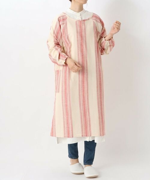 212 KITCHEN STORE / トゥーワントゥーキッチン ストア インテリア・生活雑貨・ホビー・ステーショナリー | スラブストライプ かっぽう着 RD | 詳細10