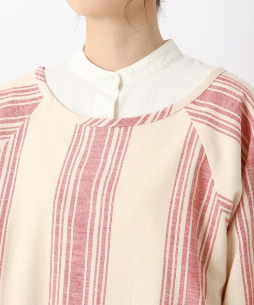 212 KITCHEN STORE / トゥーワントゥーキッチン ストア インテリア・生活雑貨・ホビー・ステーショナリー | スラブストライプ かっぽう着 RD | 詳細4
