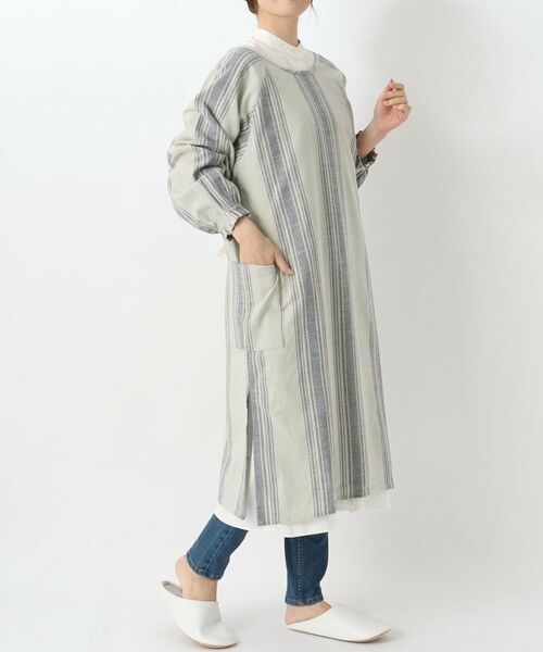 212 KITCHEN STORE / トゥーワントゥーキッチン ストア インテリア・生活雑貨・ホビー・ステーショナリー | スラブストライプ かっぽう着 NV | 詳細10