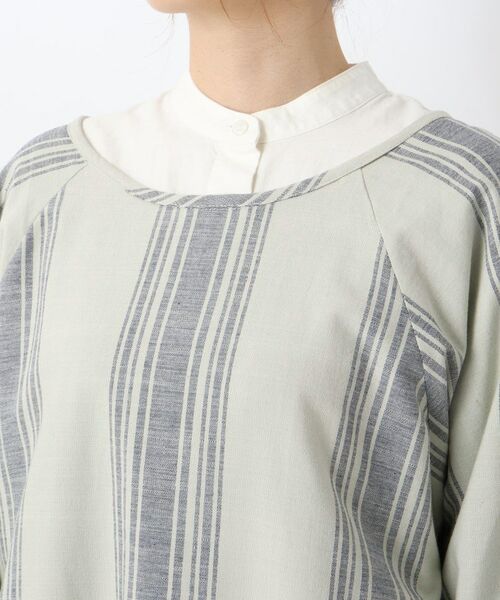 212 KITCHEN STORE / トゥーワントゥーキッチン ストア インテリア・生活雑貨・ホビー・ステーショナリー | スラブストライプ かっぽう着 NV | 詳細4