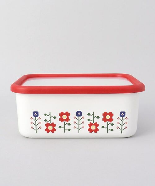 212 KITCHEN STORE / トゥーワントゥーキッチン ストア キッチンツール | ミーサ深型角容器Ｌ RD ＜富士ホーロー ＞ | 詳細3