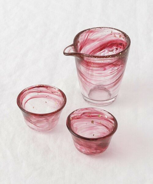 212 KITCHEN STORE / トゥーワントゥーキッチン ストア グラス・マグカップ | 箔墨流し 紅 ギフトセット | 詳細1