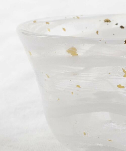 212 KITCHEN STORE / トゥーワントゥーキッチン ストア グラス・マグカップ | 箔墨流し 白 ぐい呑 | 詳細4