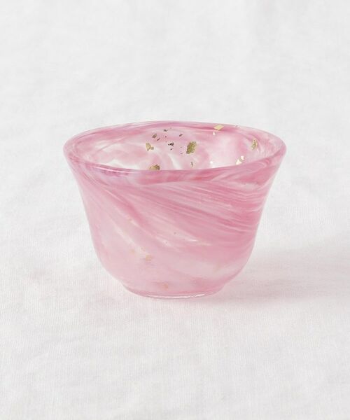 212 KITCHEN STORE / トゥーワントゥーキッチン ストア グラス・マグカップ | 箔墨流し 桃 ぐい呑 | 詳細1