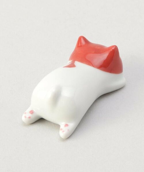 212 KITCHEN STORE / トゥーワントゥーキッチン ストア インテリア・生活雑貨・ホビー・ステーショナリー | KYU-JITSU 箸置 赤忍ネコ寝そべり | 詳細2