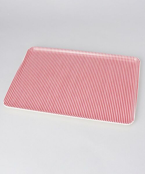 212 KITCHEN STORE / トゥーワントゥーキッチン ストア インテリア・生活雑貨・ホビー・ステーショナリー | ストライプトレー30cm RD | 詳細1