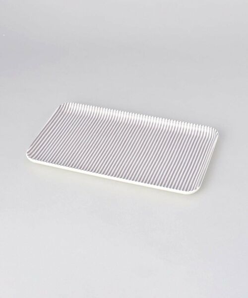 212 KITCHEN STORE / トゥーワントゥーキッチン ストア インテリア・生活雑貨・ホビー・ステーショナリー | ストライプトレー21cm GY | 詳細1