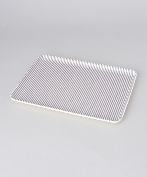 212 KITCHEN STORE / トゥーワントゥーキッチン ストア インテリア・生活雑貨・ホビー・ステーショナリー | ストライプトレー24cm GY | 詳細1