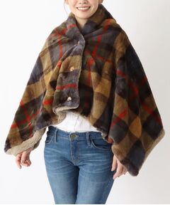 212 KITCHEN STORE / トゥーワントゥーキッチン ストア その他雑貨 | 3WAY ブランケット チェックファー 60x130cm GY